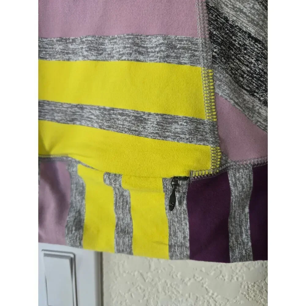 Lululemon Race Your Pace Striped Long Sleeve Running Top Size 6